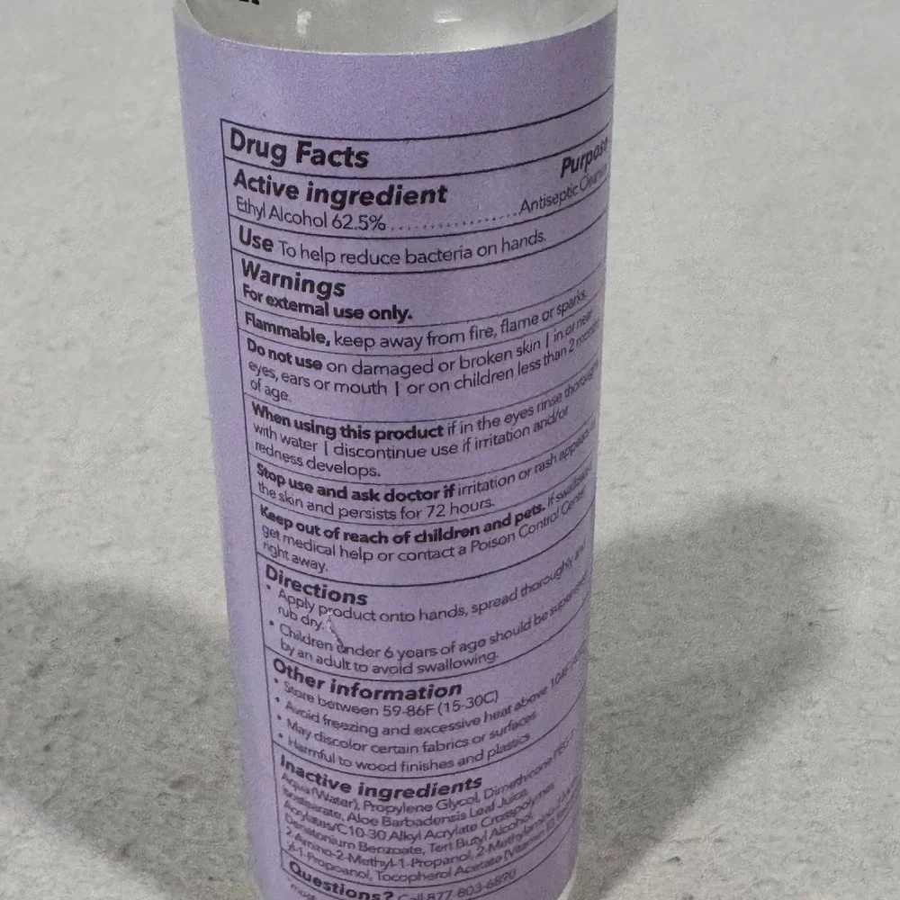 Yankee Candle Gel Hand Sanitizer Lemon Lavender 8oz Moisturizing Essential Oils